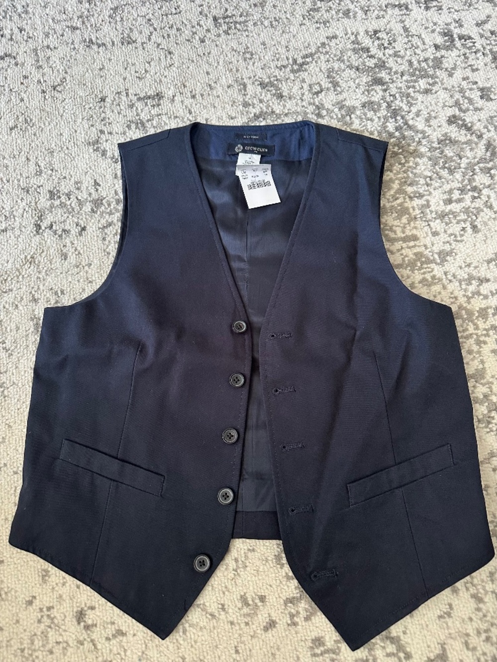 Crewcuts Thompson Fit Navy Suit Vest Boys Size 14 NWT